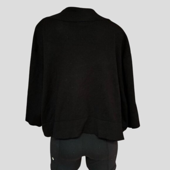 Torrid Black Crop Bolero Short Sleeve Sweater Cardigan - Picture 2 of 13